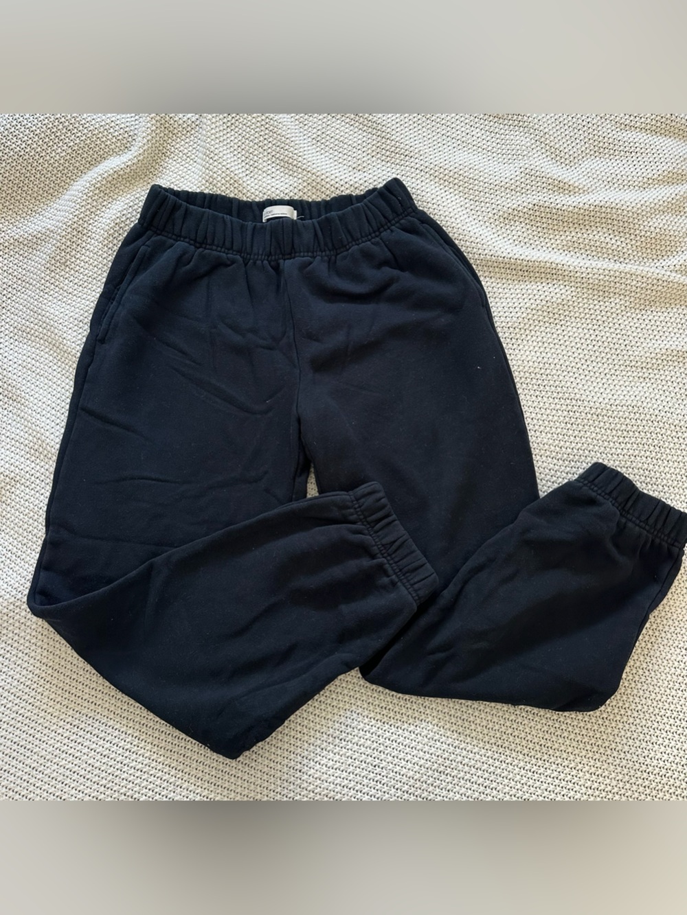Black Fleece Jogger Sweatpants